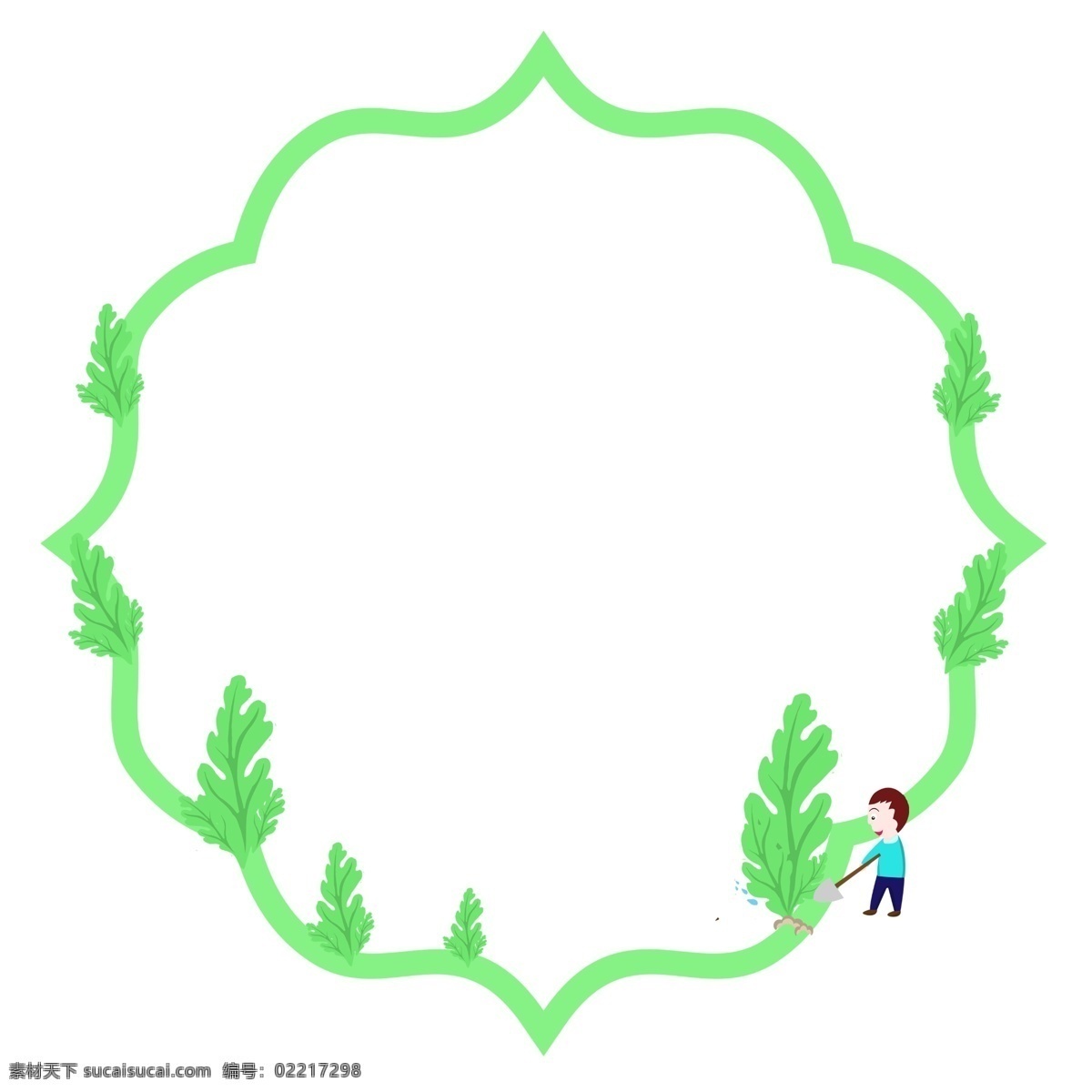 植树节 树苗 边框 手绘 风格 植树 植树节边框 绿色植物 手绘边框 树林 绿色 绿化 环保 地球 植被