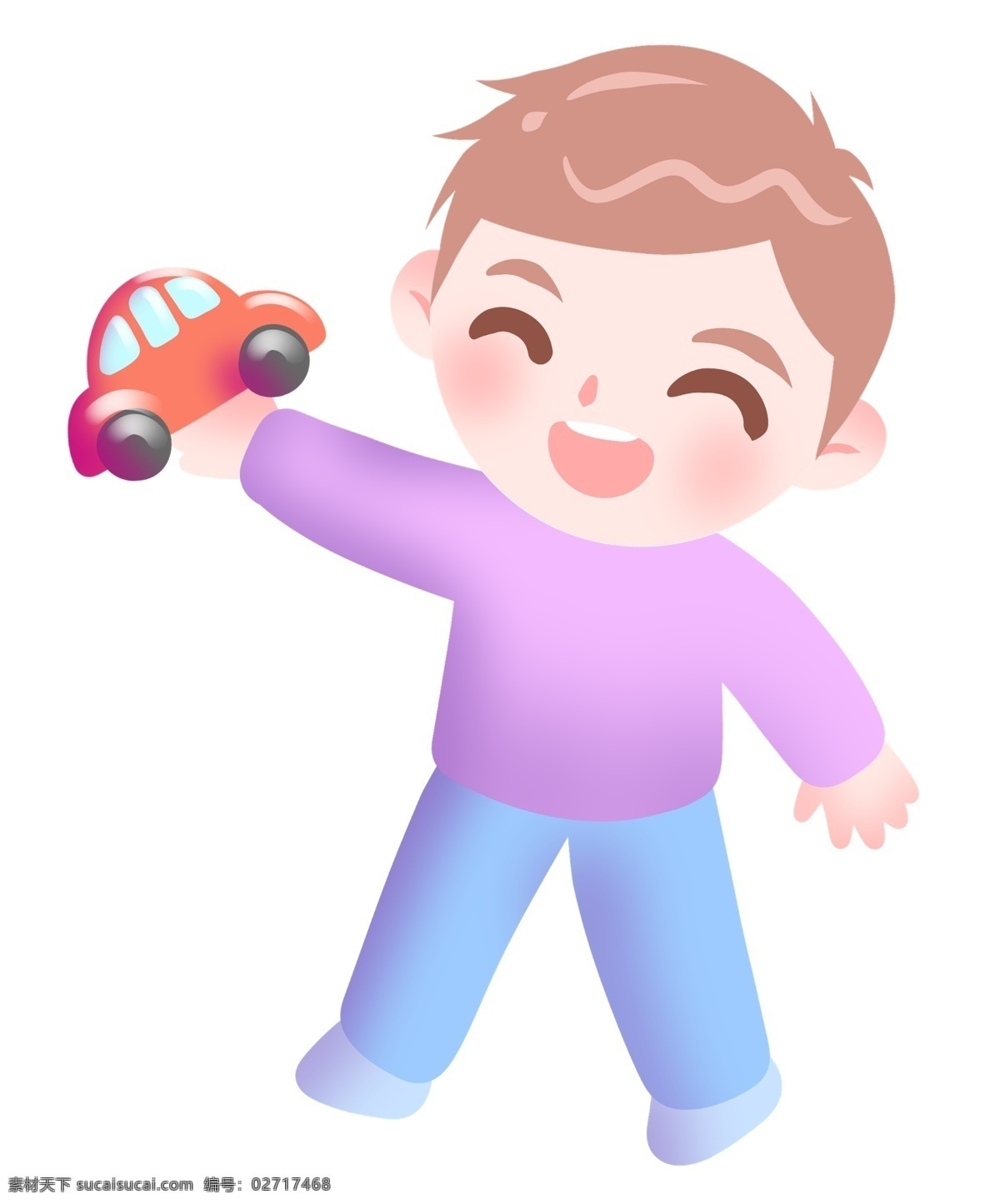 笑脸 汽车 卡通 插画 愉悦的男孩 卡通插画 笑脸插画 表情插画 表情 开心 快乐 愉快 红色的汽车