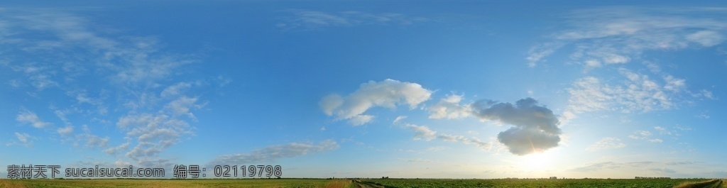 蓝天白云全景 全景 蓝天 白云 田野 广阔 天空 自然景观 田园风光