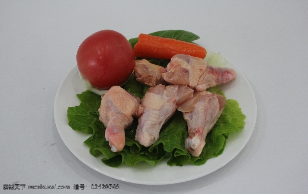 鸡小腿 食物 蔬菜 绿色 荤菜 绿色食品 有机食品 背景 鸡肉 食物原料 餐饮美食