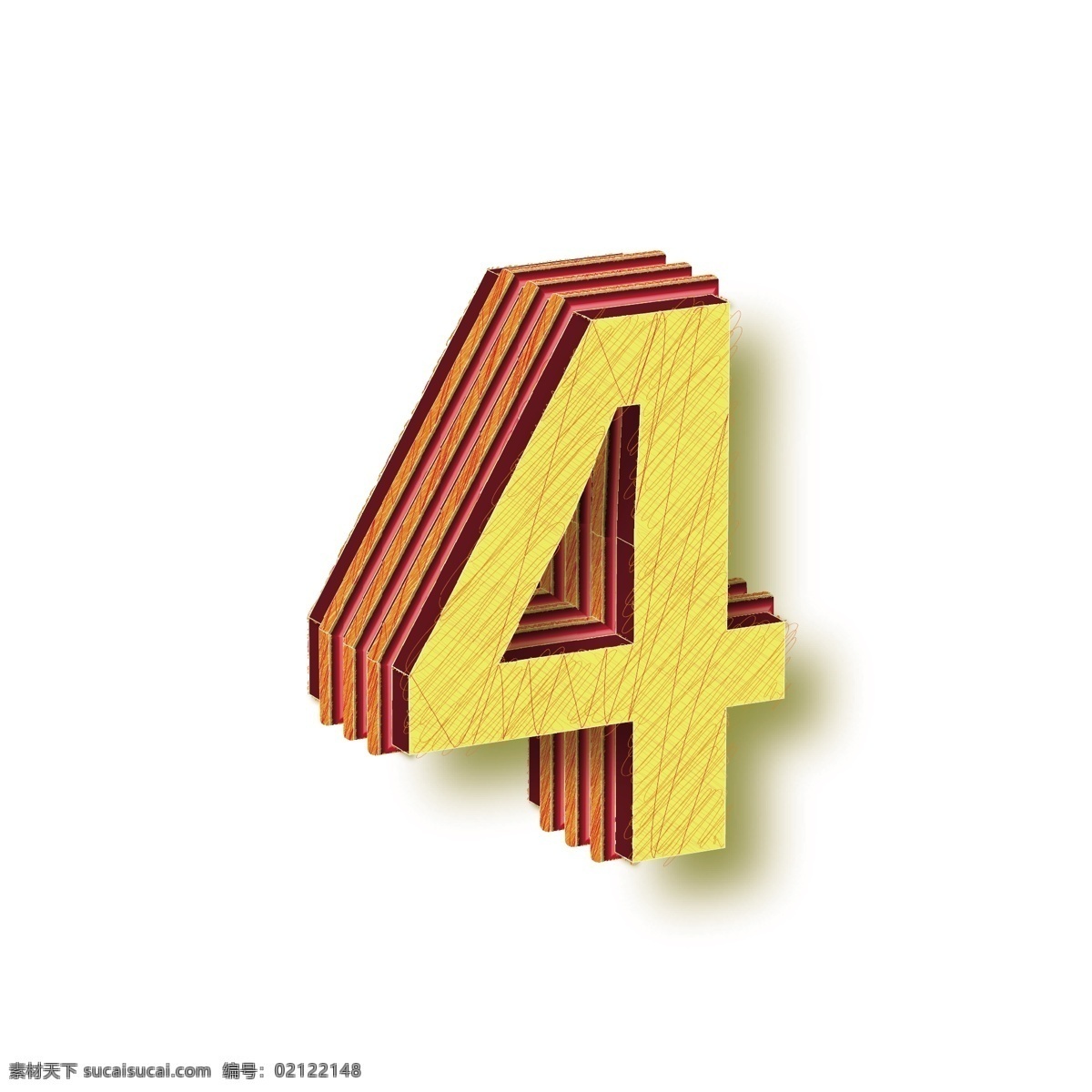 矢量 3d 数字 艺术 字 元素 数字4 矢量数字4 黄色 数字艺术字 3d艺术字 3d数字 矢量元素 设计元素 元素设计 字体设计 艺术字 矢量数字