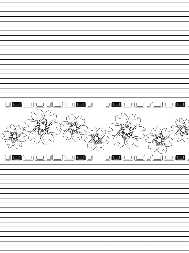 黑白花炫 花纹 线条 方格 百叶 板式 时尚移门 花纹花边 底纹边框 矢量