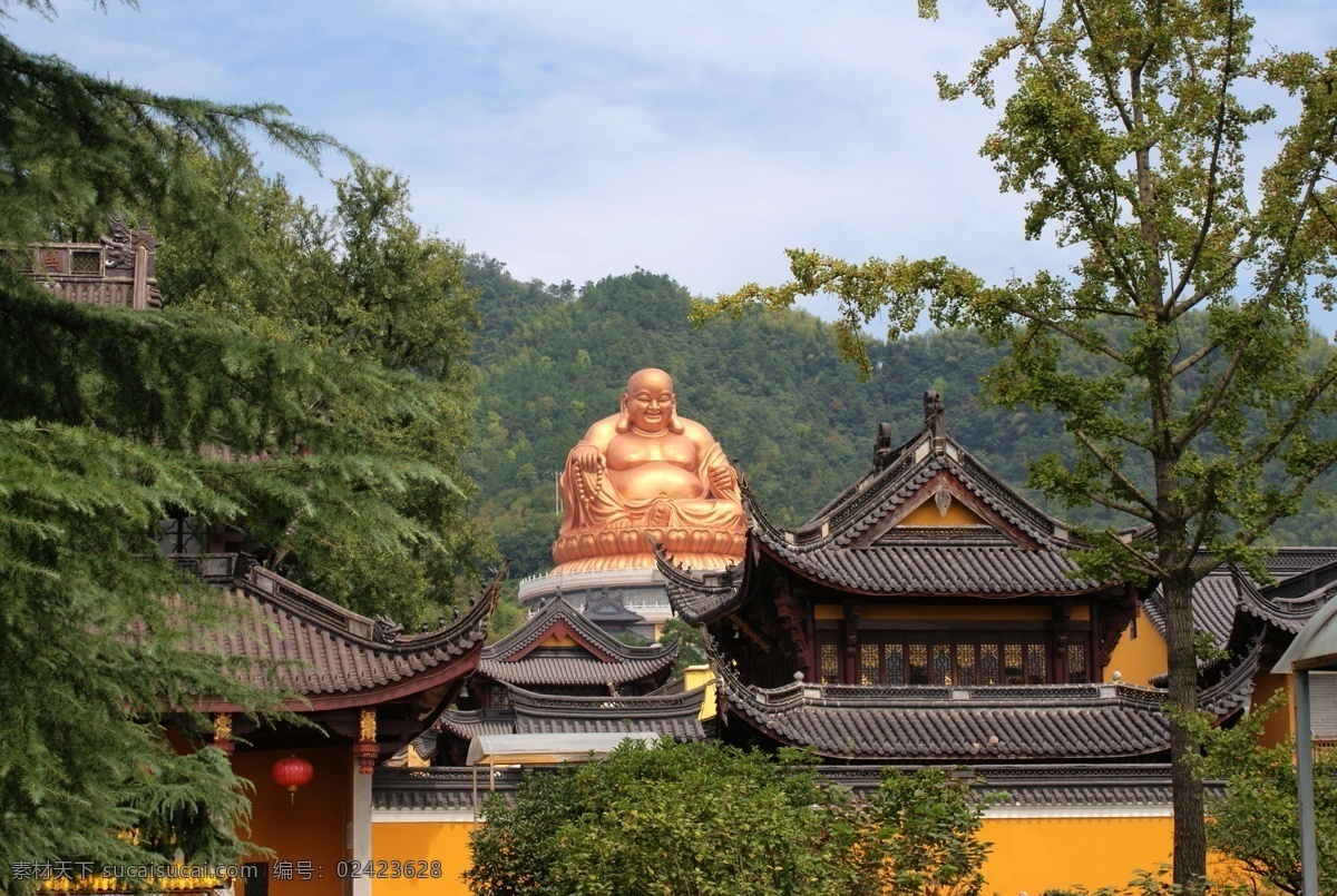 雪窦山 人间 弥勒 佛像 雪窦寺 弥勒道场 弥勒大佛 寺院 佛教 山间庙宇 金色 幽深 奉化 溪口 国内旅游 旅游摄影