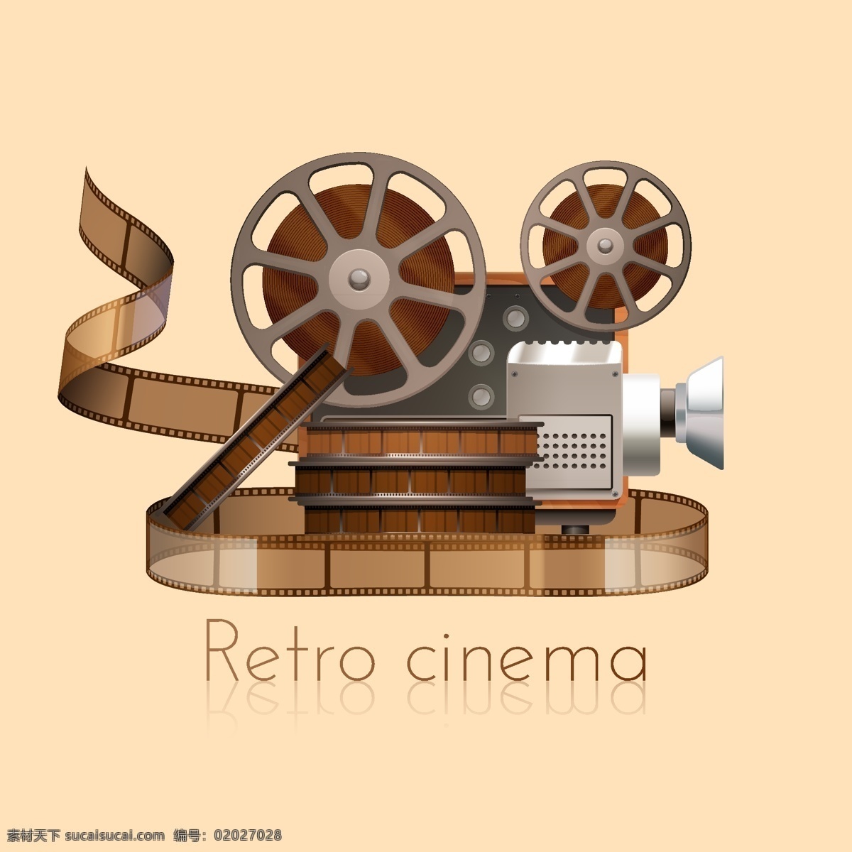 复古 放影机 电影 胶片放映机 胶片 现代科技 数码产品
