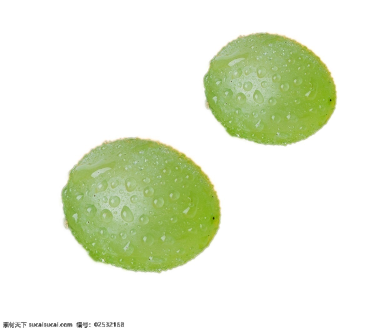 两 颗 新鲜 葡萄 美味