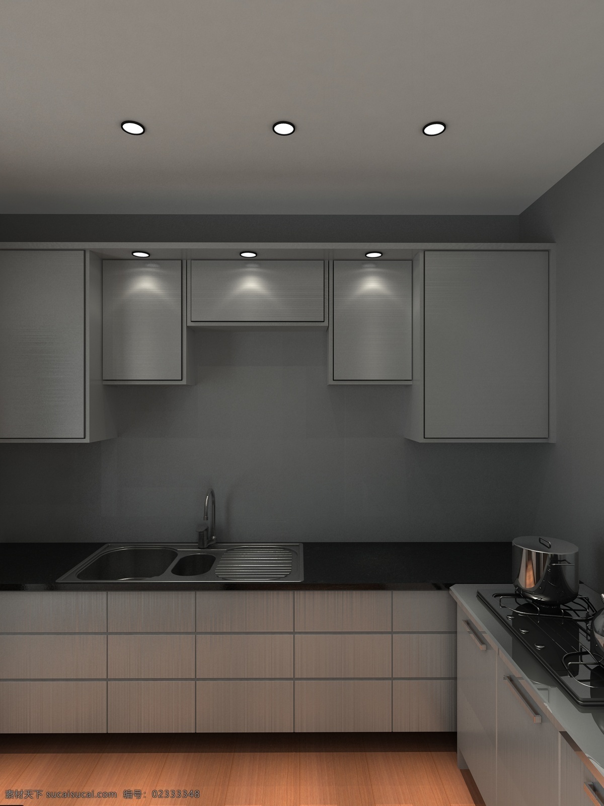 小 空间 厨房 3d 环境设计 室内 室内设计 室内效果图 小空间厨房 小空间 家居装饰素材