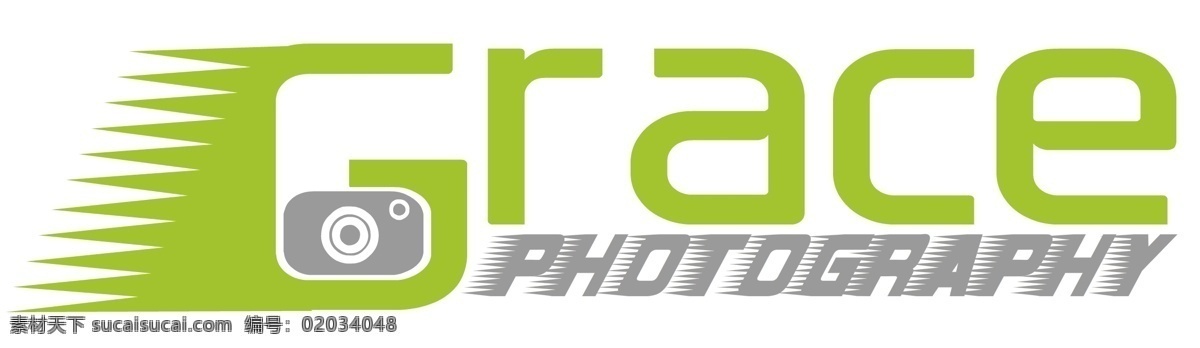 grace 摄影logo 照相机 fla 白色