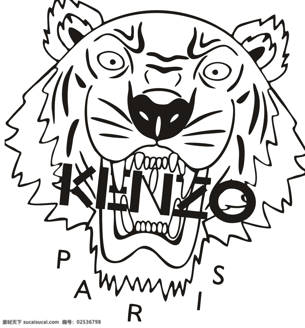 kenzologo 虎头 透明 背景 kenzo logo 透明背景 分层