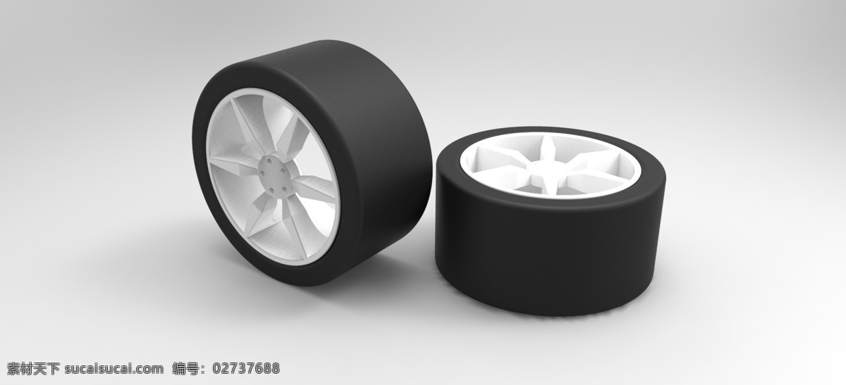 轮胎 轮辋 3d模型素材 其他3d模型