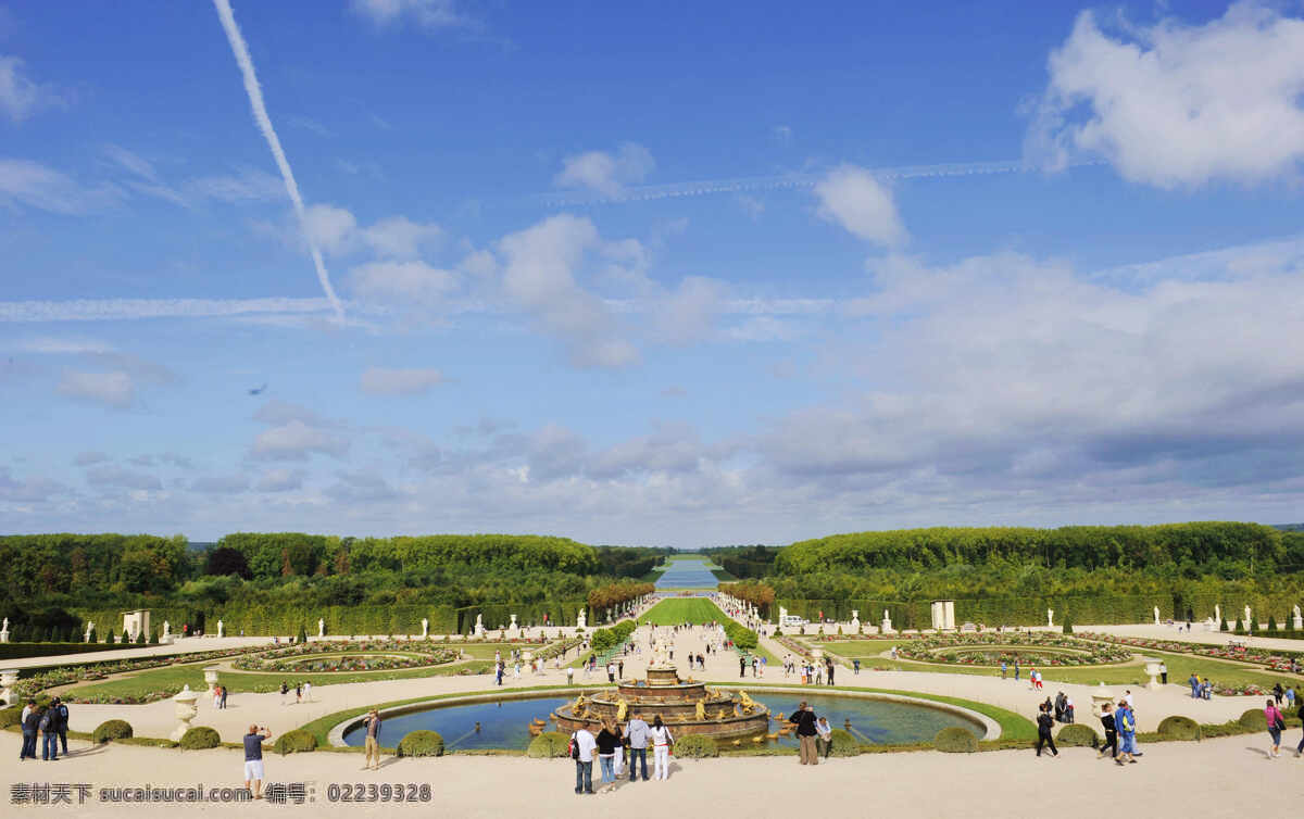 唯美 风景 风光 旅行 人文 城市 欧洲 法国 凡尔赛宫 蓝天 白云 旅游摄影 国外旅游