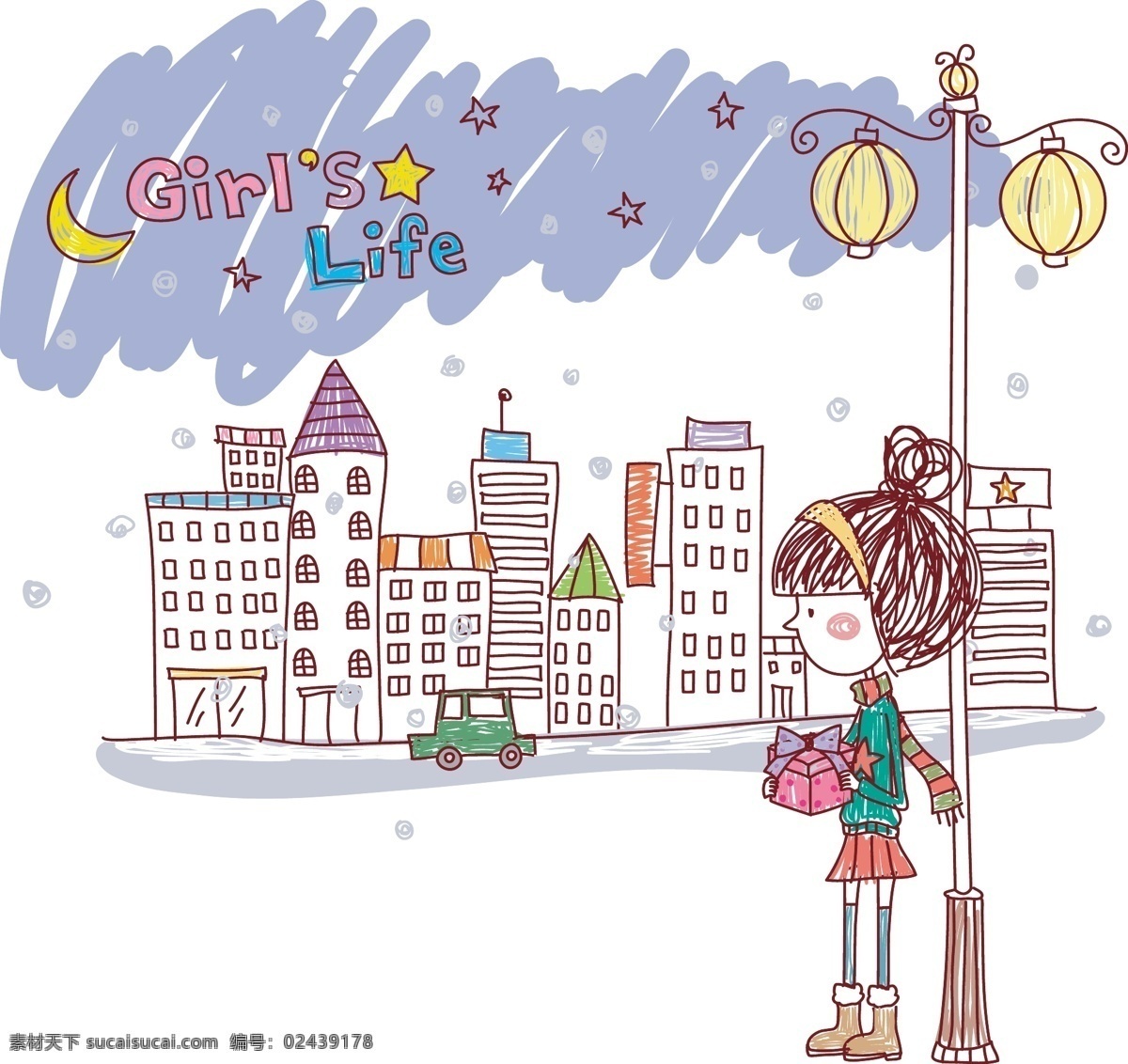 最新 韩国 矢量 卡通 免费 插画 花朵 矢量图 其他矢量图