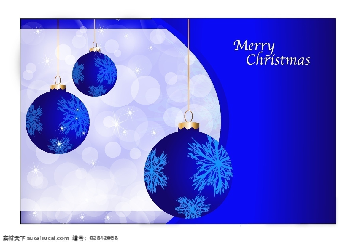 蓝色假日 蓝色背景 蓝色球体 蓝色圣诞球 蓝色雪花