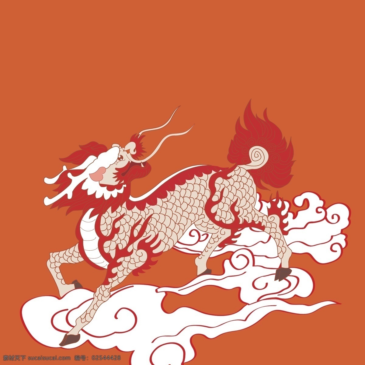 麒麟 圣兽 灵兽 传统素材 中国风
