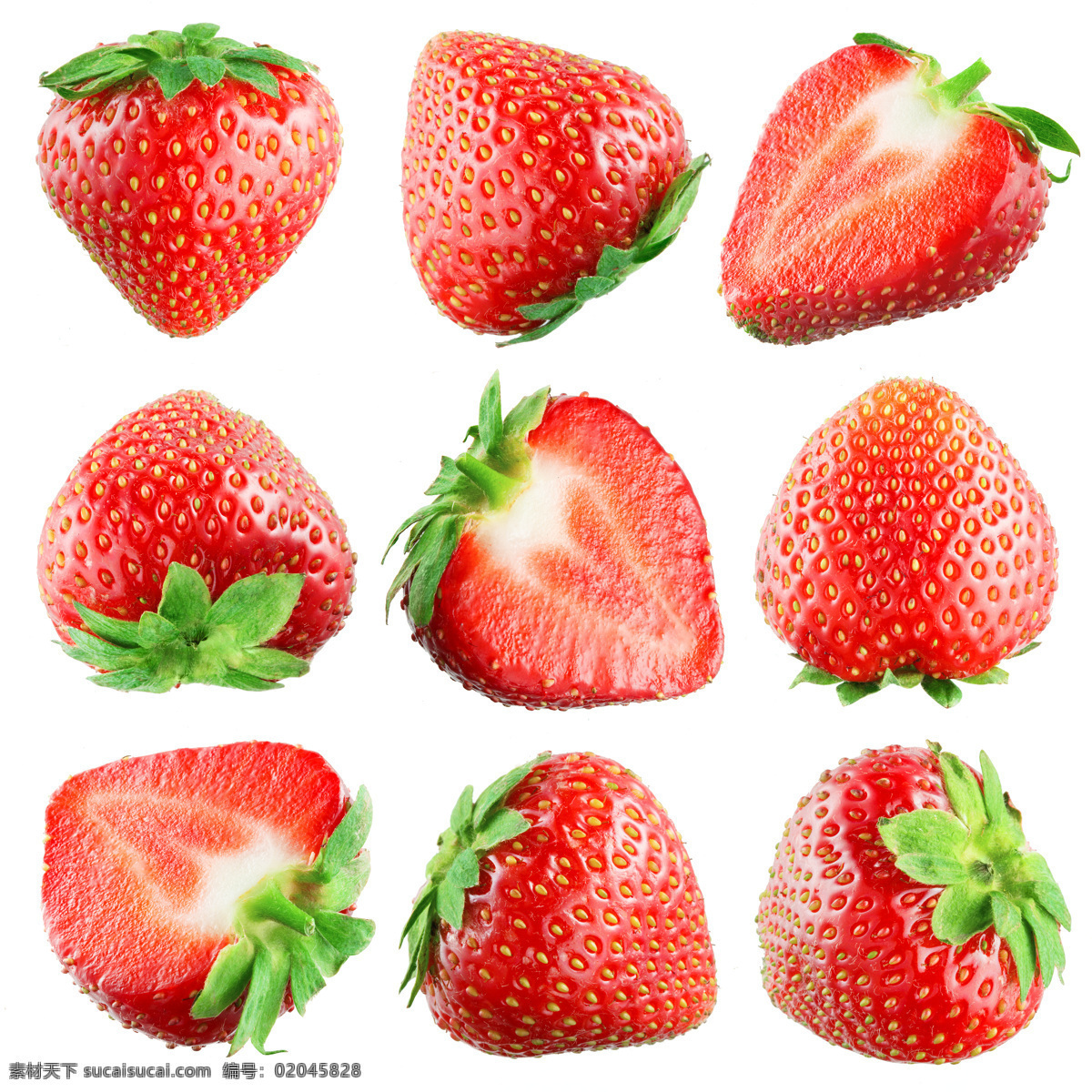 新鲜草莓 牛奶草莓 大草莓 草莓图片 美草莓 红草莓 水果 生物世界