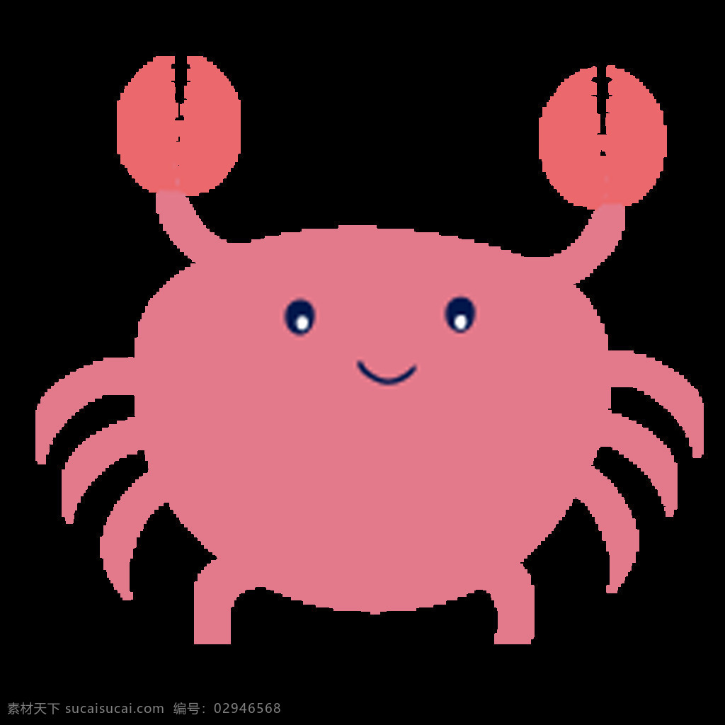 卡通 可爱 小 螃蟹 元素 小螃蟹 海蟹 河蟹 红色小螃蟹 小毛蟹 卡通小螃蟹 海洋动物 矢量小螃蟹