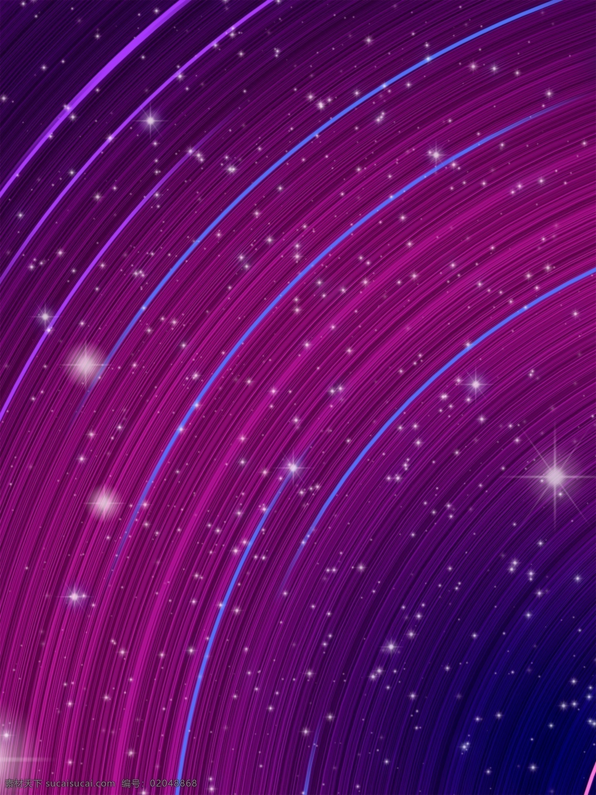 渐变 绚丽 炫彩 星空 蓝紫 星星 星轨