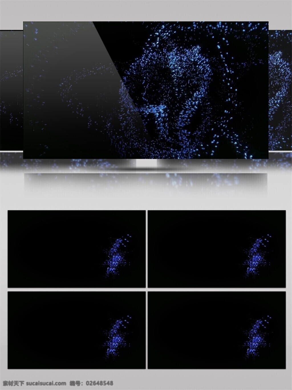 星空 粒子 视频 3d视频素材 高清视频素材 蓝粒子 漂浮粒子 特效视频素材 唯美粒子