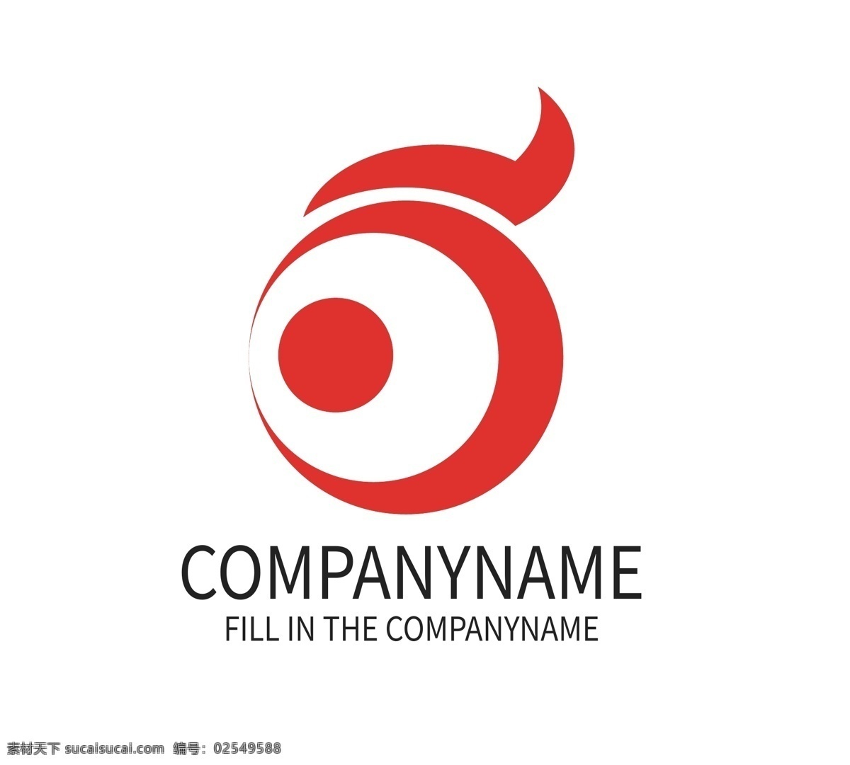 创意 影视 logo logo设计 创意logo 红色 眼睛 数字字母