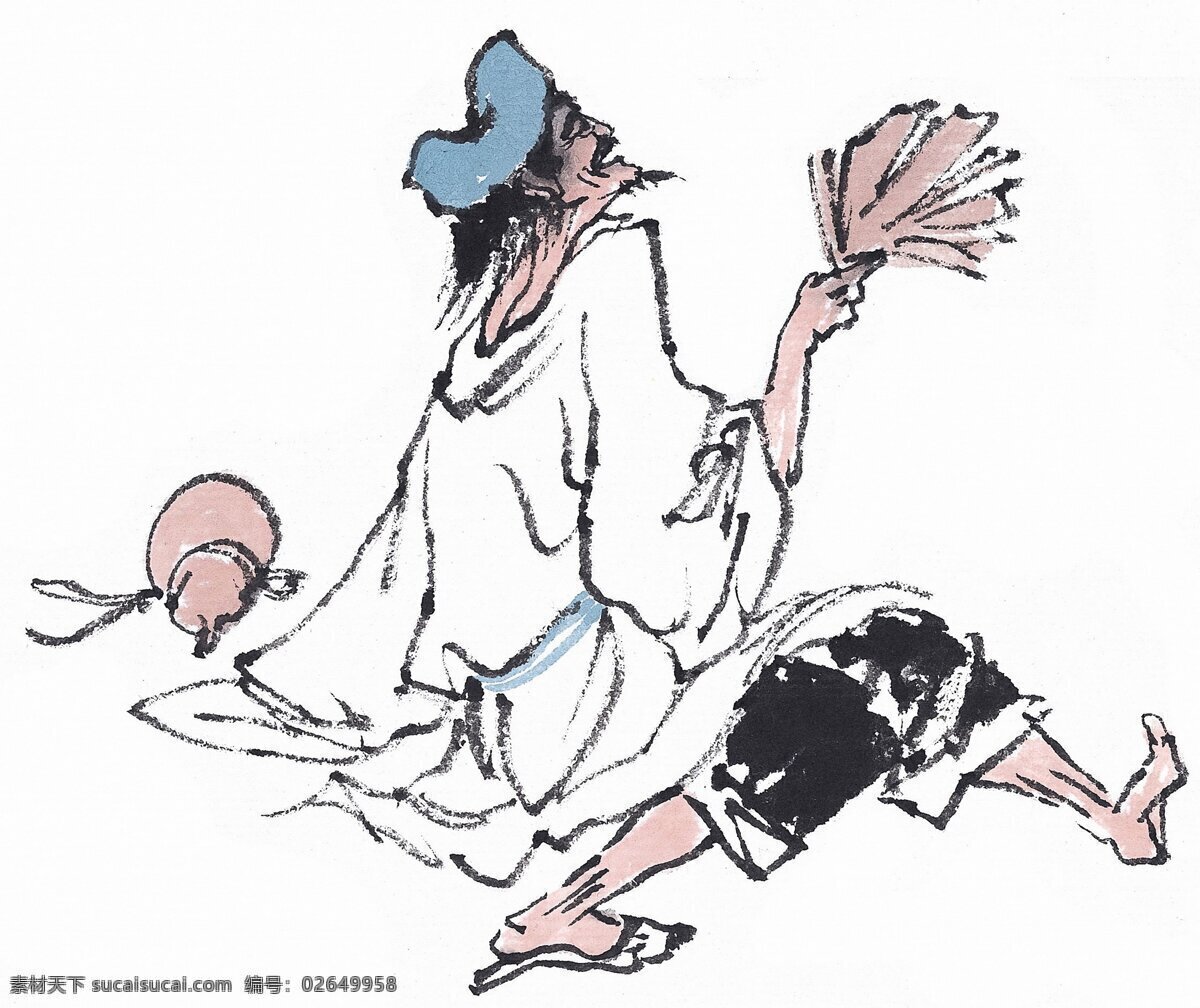 古代 人物 水墨画 国画 水墨 插画集