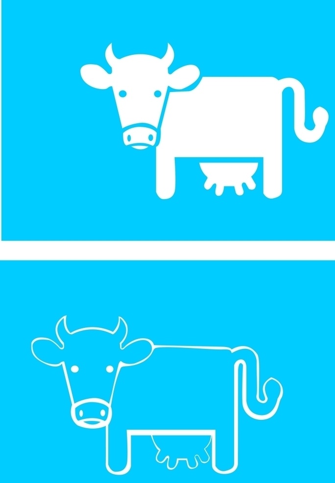 奶牛 矢量图 奶牛矢量图 剪贴画 奶粉 营养 奶源 牛奶 豆粉 养殖 畜牧 海报 包装 标志 图标 标志图标 其他图标
