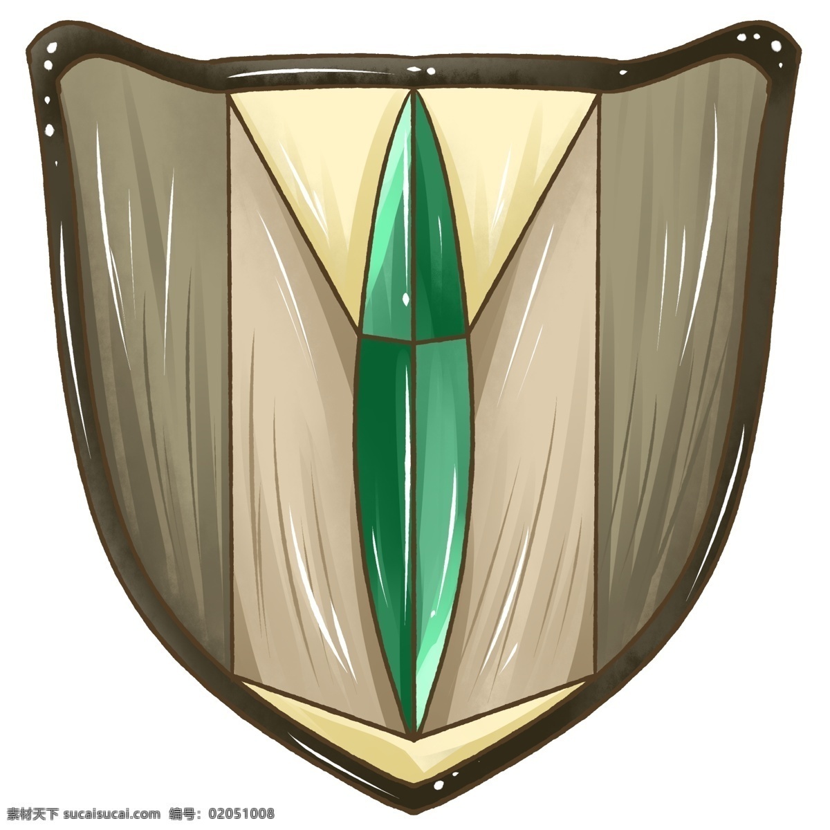 商用 手绘 绿宝石 骑士 盾牌 绿色 元素 海报素材 骑士盾牌 于是