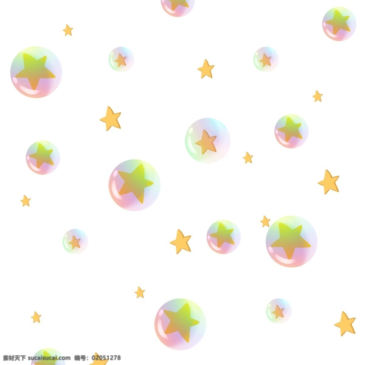 彩虹 气泡 球 星星 漂浮 手绘 原创 透明 底 免 抠 彩虹气泡 漂浮星星 黄色 七彩 闪 亮晶晶 小清新 卡通手绘 透明底 免抠