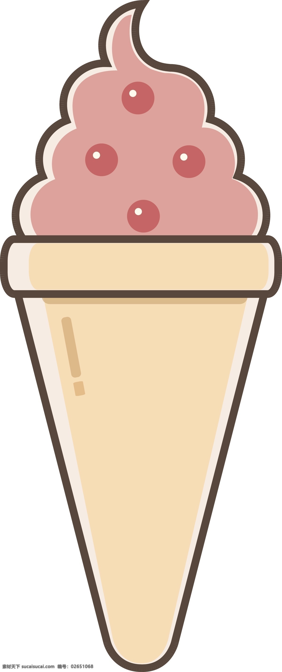 卡通 简约 可爱 食物 冰淇淋 零食