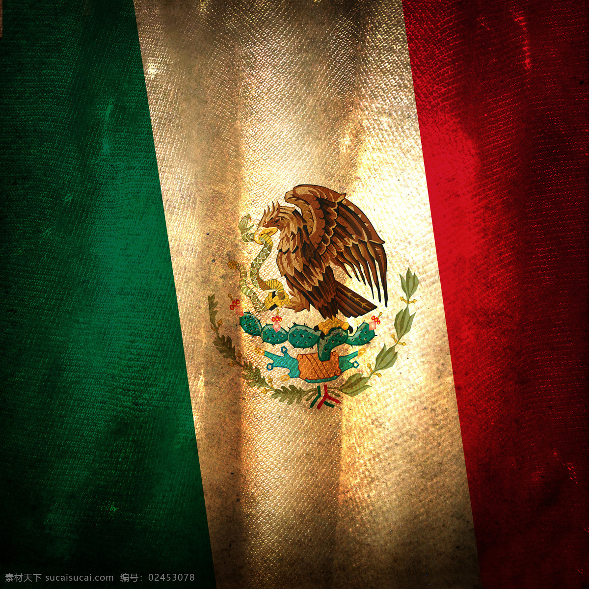 墨西哥 国旗 标志 国徽 国旗图片 生活百科