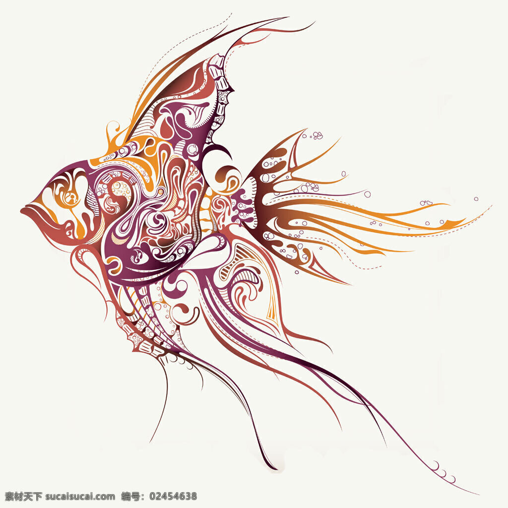 卡通 金鱼 装饰画 卡通金鱼 水彩画 水彩插图 卡通漫 其他艺术 文化艺术