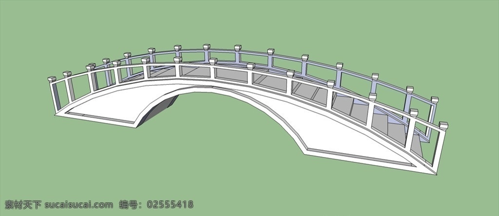 石桥拱桥 园林小品组件 草图大师模型 su建筑模型 建筑设计 景观设计 园林设计 城市规划 模型 3d设计 室外模型 skp
