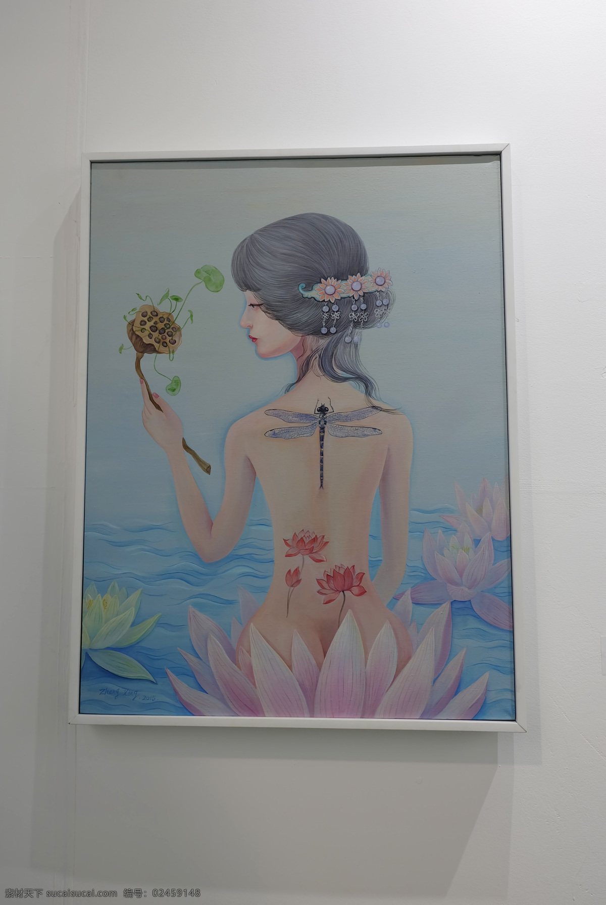 唯美 梦幻 油画艺术 绘画 画 绘画艺术 画展 漫画 彩画 人物 少女 唯美油画 梦幻油画 水彩画 创新油画 创意油画 装饰画 艺术展 美术展 现代油画 古风画 唯美漫画 少女漫画 美院画展 四川美院 四川美术学院 大学生画展 大学生艺术展 唯美彩画 手绘 唯美装饰画 女孩 荷花 莲花 蜻蜓 文化艺术 美术绘画