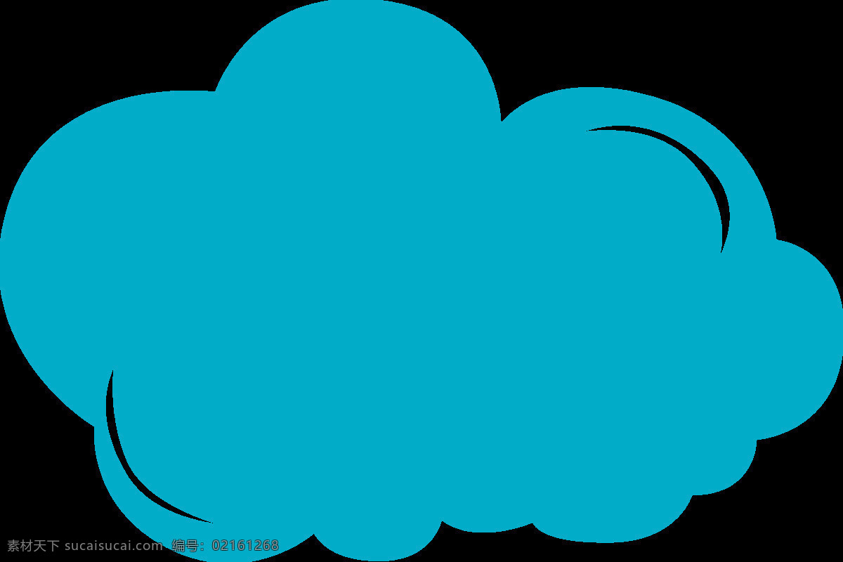 云朵图标图片 云朵图标 云朵 蓝色云朵 云朵对话框 创意边框