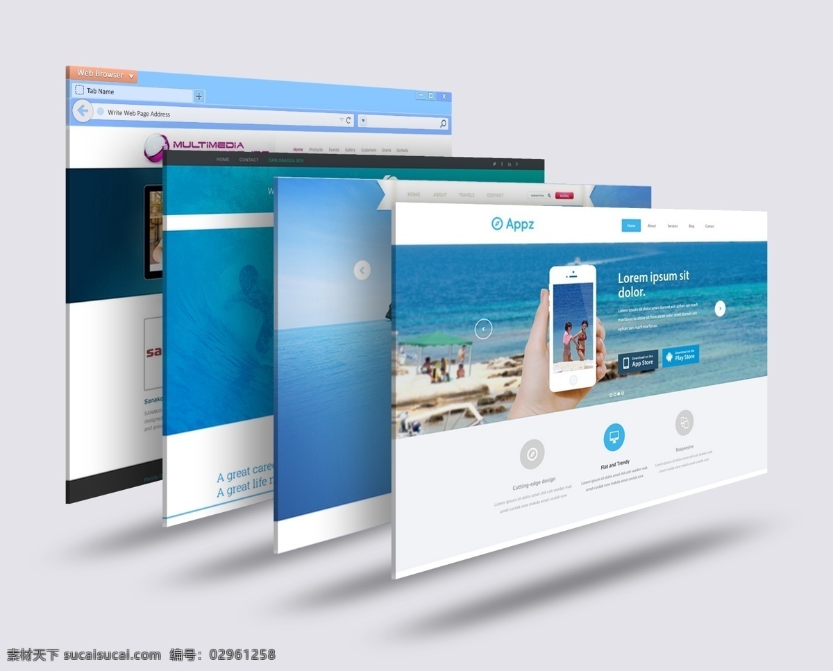 网页样机 网页 样机 多页面 单页面 屏幕展示 商务网页 界面 界面设计 显示屏样机 屏幕样机 分层