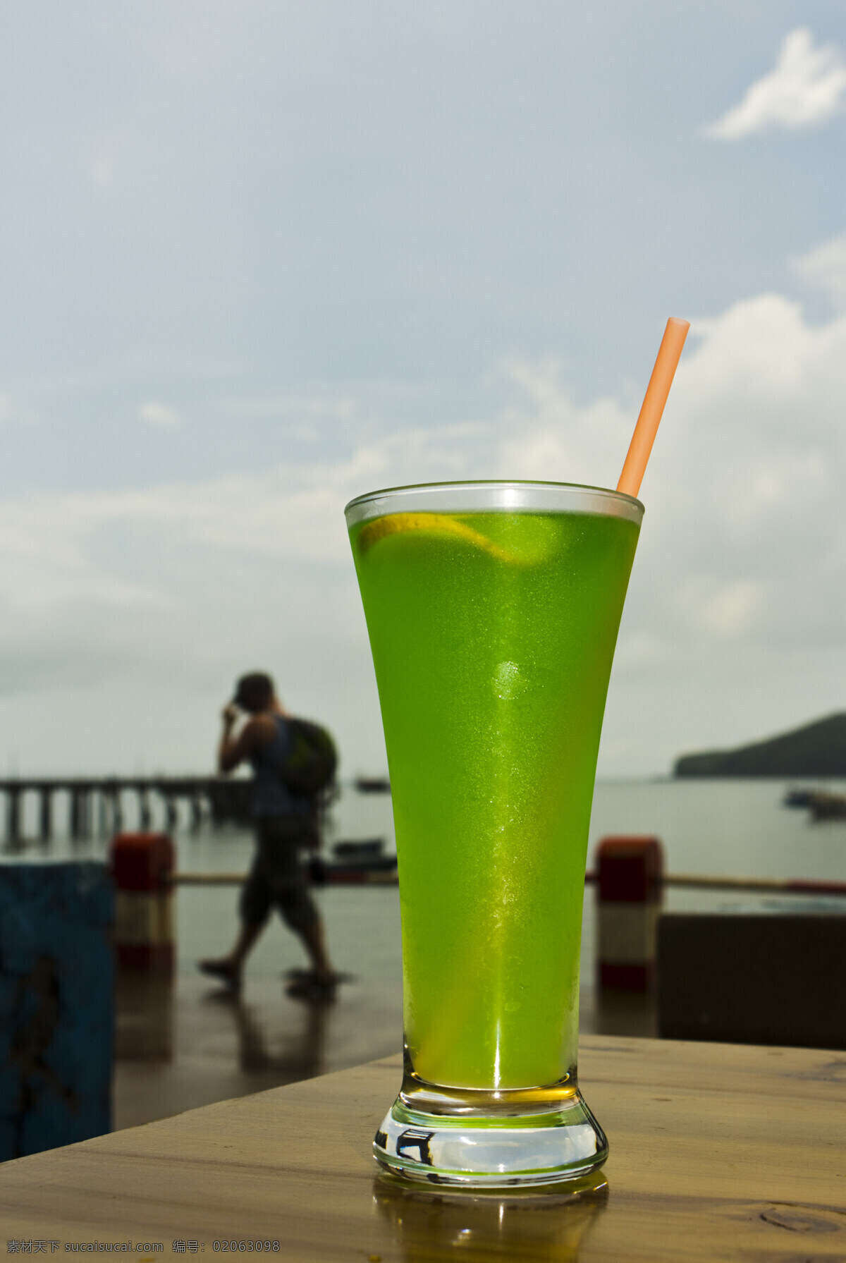 薄荷柠檬水 广西北海 涠洲岛 渔民码头 招牌 薄荷 柠檬水 饮料酒水 餐饮美食