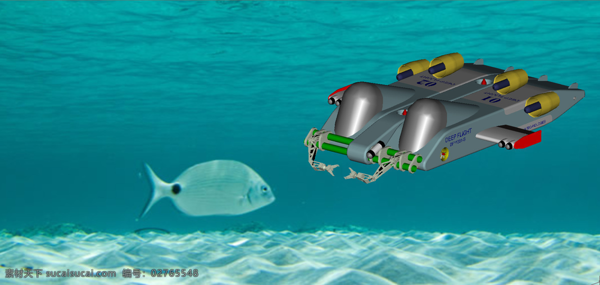 潜艇免费下载 航空航天 3d模型素材 建筑模型