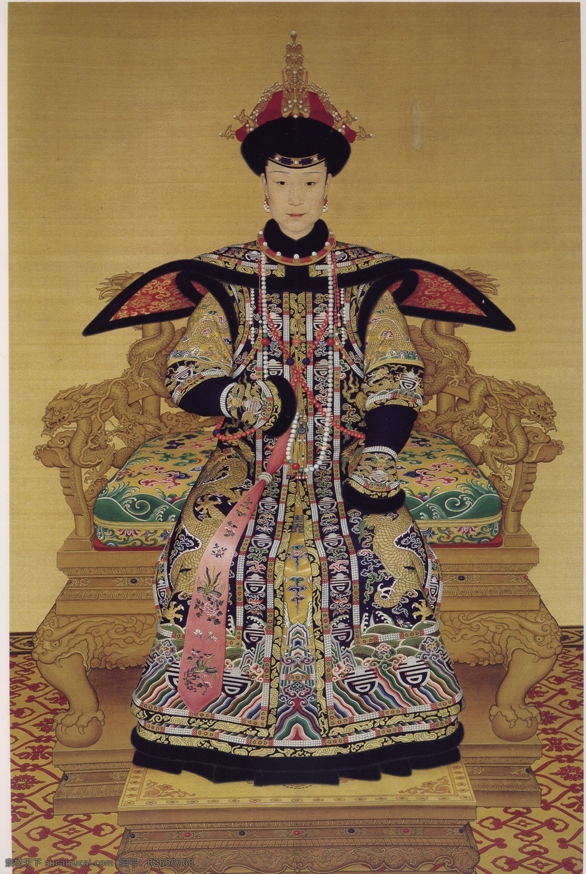 古画 人物 分层 源文件 古画人物 皇帝 皇后 民间艺术 中国 传统 元素 整合 太子 清朝官员 文化艺术