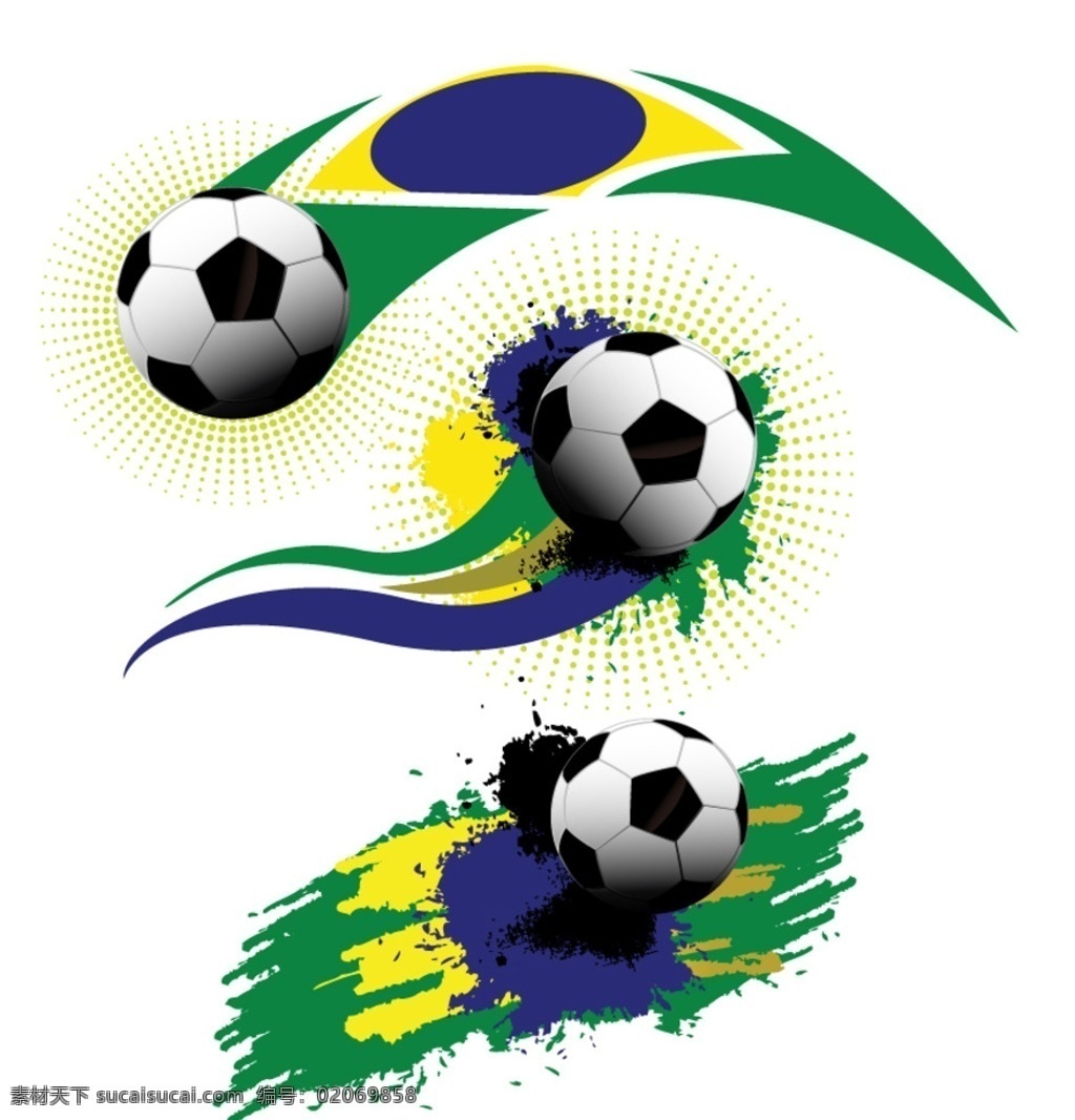 创意 足球 海报 矢量 彩绘 颜料 运动 体育 体育运动 世界杯 插画 背景 画册 文化艺术