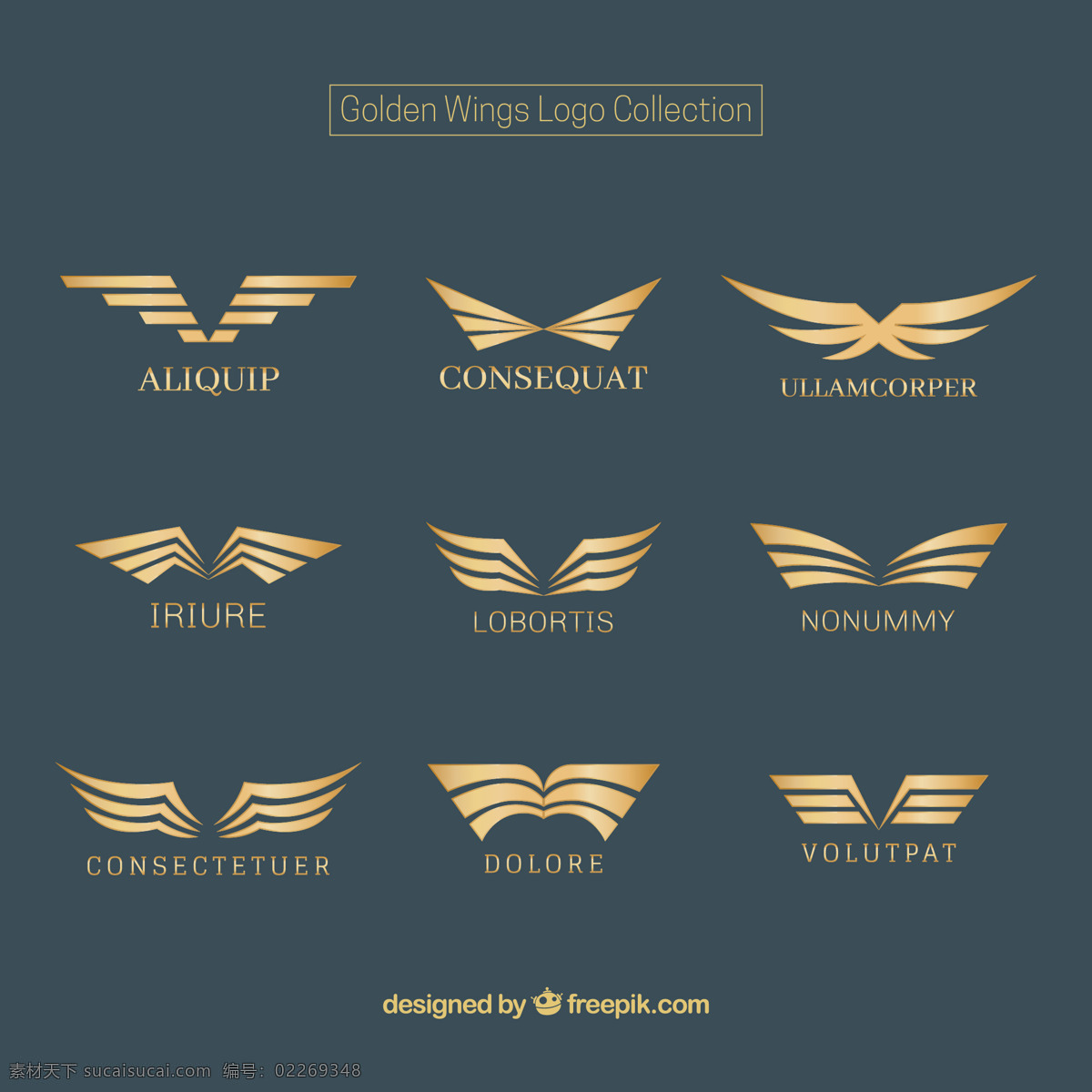 优雅 金色 双翼 翅膀 标志 logo 优雅的 金色双翼 标志logo 矢量翅膀 双翼羽毛 装饰图案 金色翅膀 隐形的翅膀 羽毛天使 飞翔 自由 羽毛 天使翅膀 羽毛翅膀