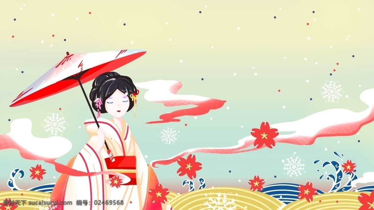 日本 传统 浮世绘 绘画 艺术字 装饰画 精美 仙鹤 美女 手绘 装饰 复古 图案 风景 海浪 山脉 富士山 文化艺术 绘画书法