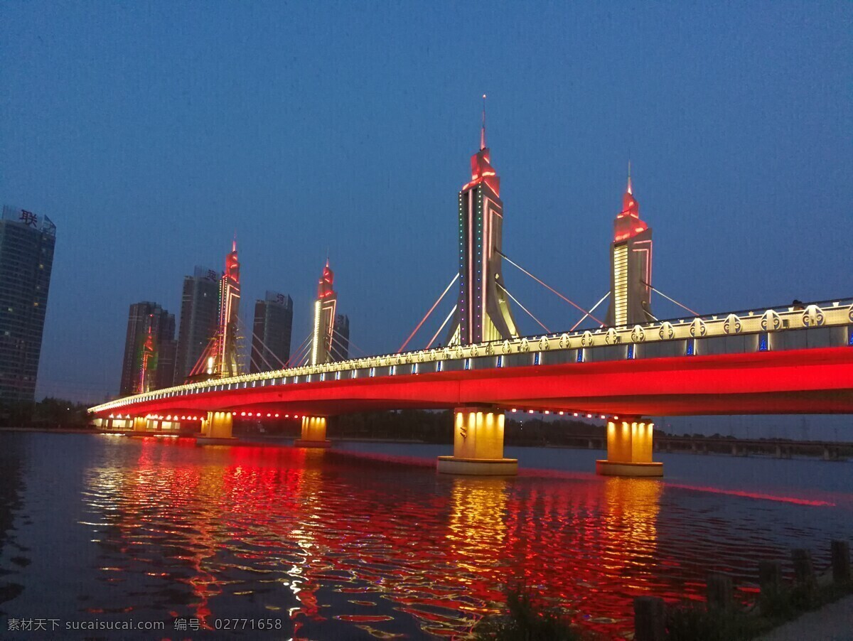 大运河 通州 北京 夜色 霓虹灯 旅游摄影 国外旅游