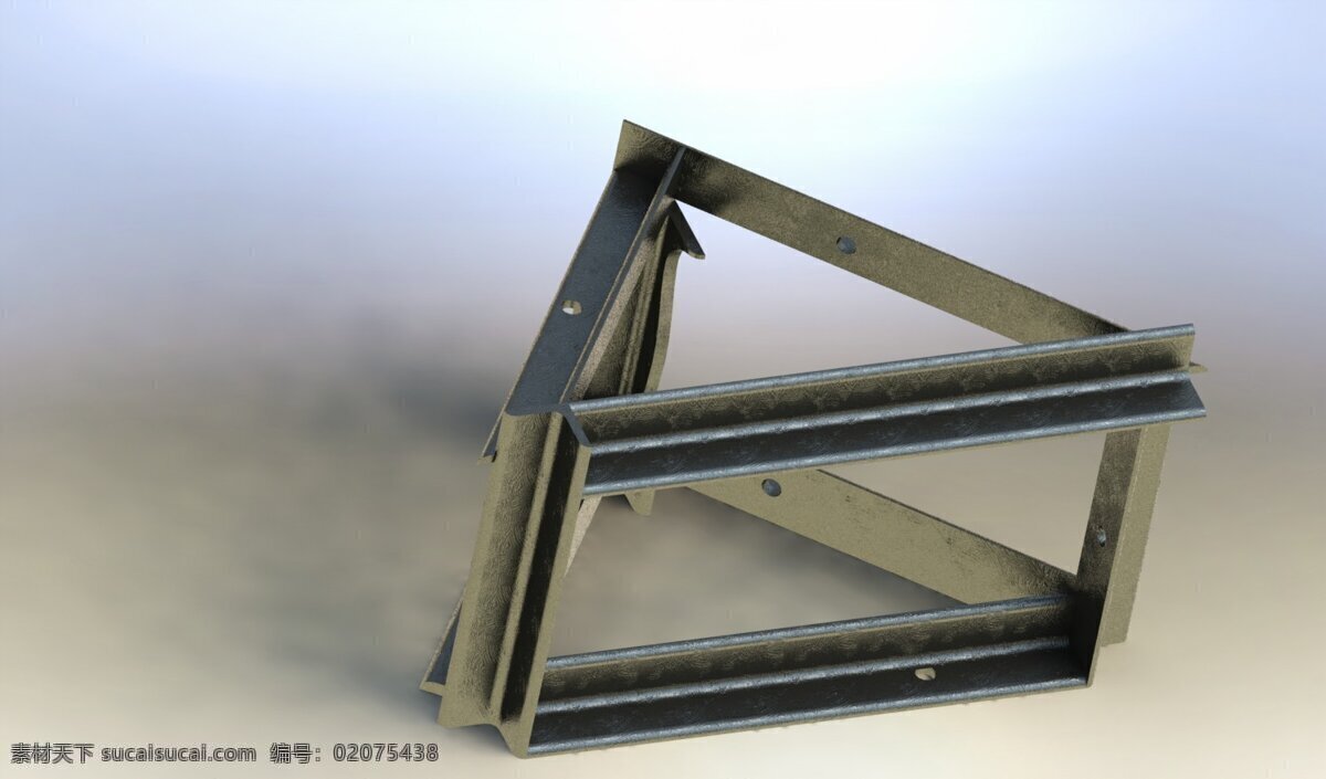 焊接结构 结构 焊接件 sldprt 灰色