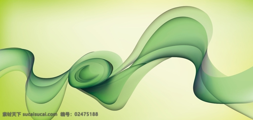 绿色彩带 绿色背景 绿带 彩带 绿色彩带背景 汗蒸画 分层