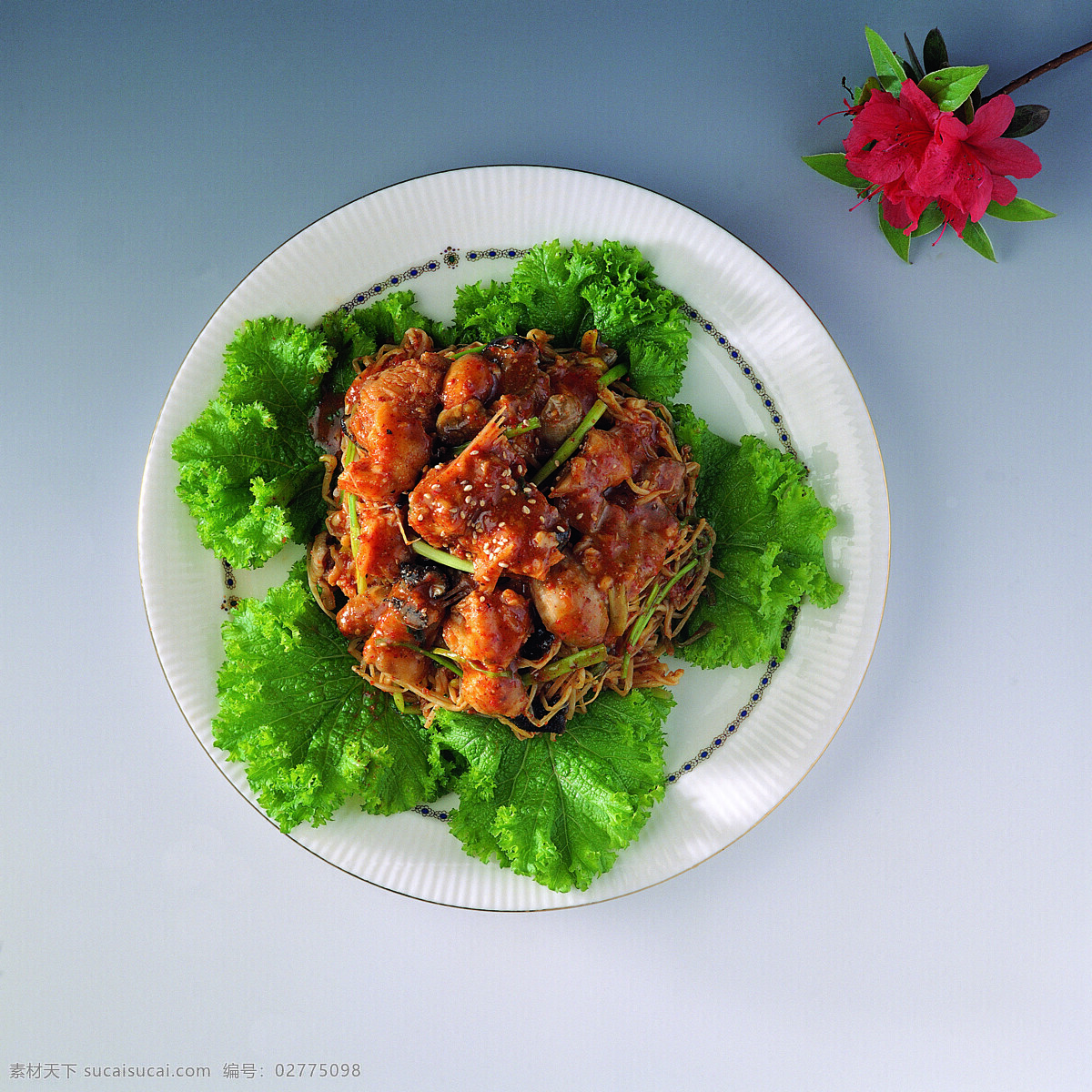 红烧鱼 餐具 蔬菜 传统美食 中华美食 饮美食 餐饮美食