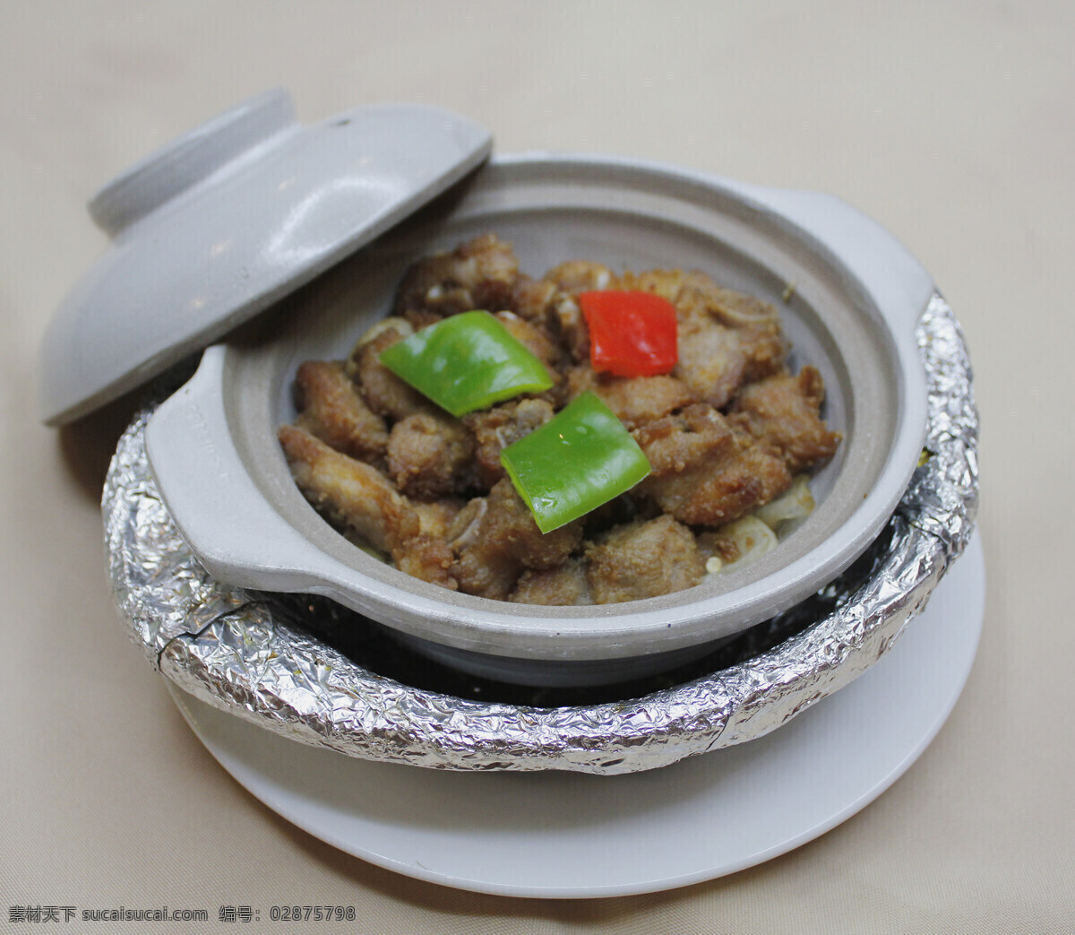 港式排骨堡饭 排骨煲饭 排骨 煲饭 港式 传统美食 餐饮美食