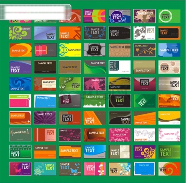 名片 设计图 各式各样 版图 名片卡 其他名片