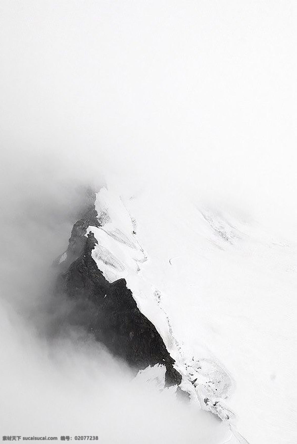 水墨风格山 设计素材 山 黑白 水墨 雪山 文化艺术 绘画书法