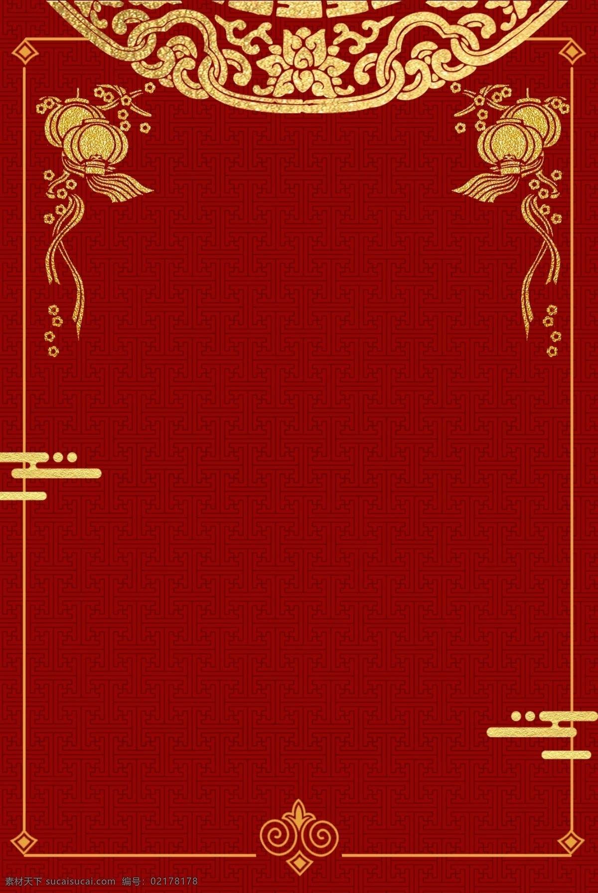 新年 烫金 创意 合成 背景 红色背景 喜庆 底纹 边框 简约