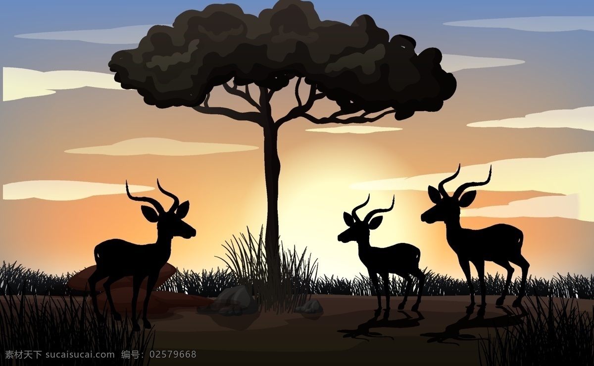 卡通 野生动物 卡通野生动物 大自然 自然风景 动物素材 卡通动物生物 卡通设计