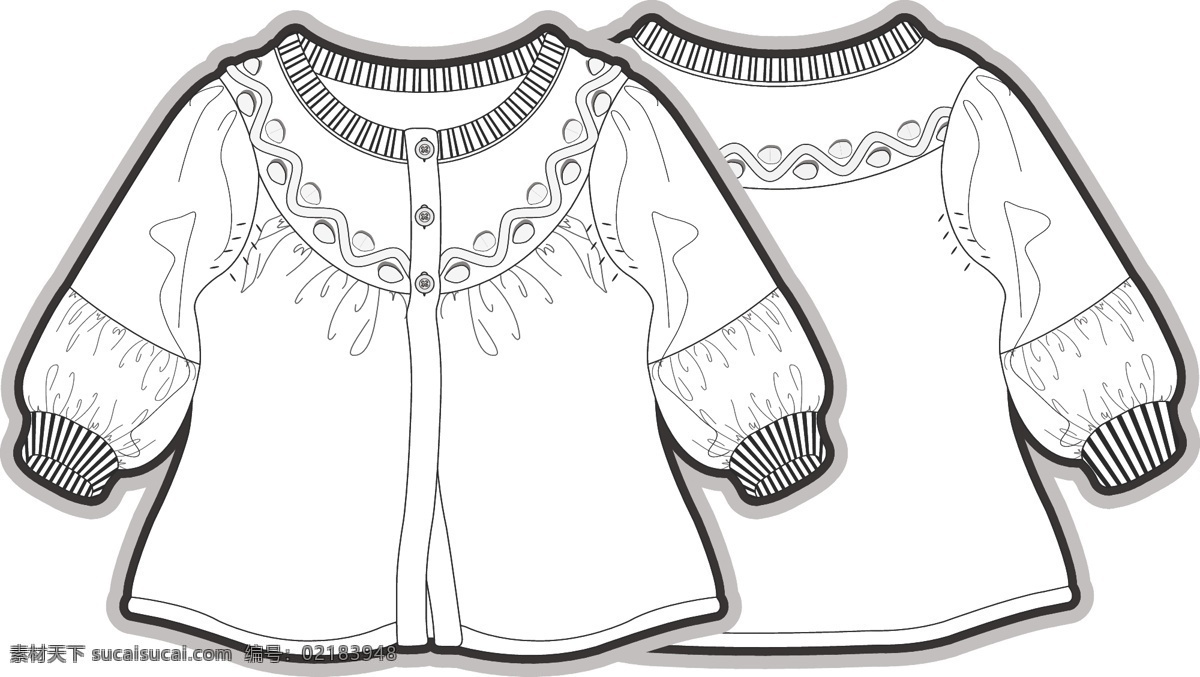深蓝色 王子 小宝宝 黑白 服装 线 稿 矢量 设计素材 短袖 儿童服装设计 可爱 手绘 保暖 线条 源文件