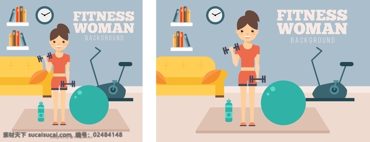 妇女 在家 锻炼 背景 运动 健身 家庭 健康 健身房 公寓 跑步 球类 平面设计 训练 体重 生活方式